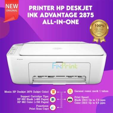 100% Produk Ori Printer Hp Deskjet 2875 All In One Pengganti Hp Deskjet 2775 2776 Print Scan Copy Wi