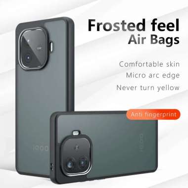 CASING IQOO Z9 5G CASE TRANSPARAN PREMIUM HARDCASE Z9 5G HITAM