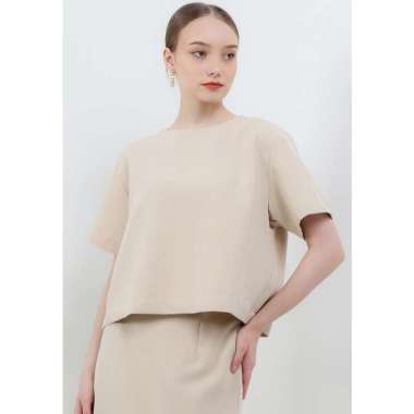 White Mode Cadeba Blouses - Pakaian Atasan Wanita Blous Cewek L Cream