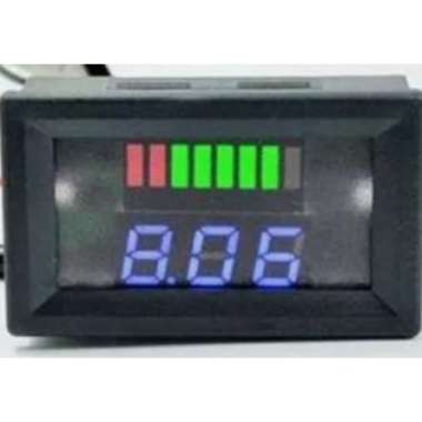 Battery Monitor (Waterproof) 2 in 1 Voltage Meter ​12V, 24V, 36V, 48V, 60V, 72V LED Digital Battery 
