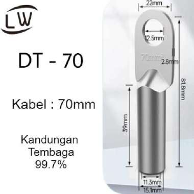 SKUN KABEL TEMBAGA DT - 70MM HIGH QUALITY