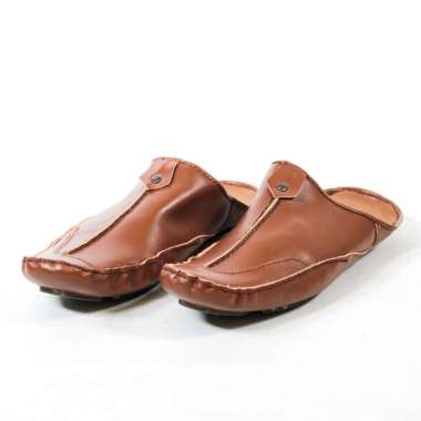Supervice Sepatu Slip-On Slop Priia Kulit Bst 43 BROWN