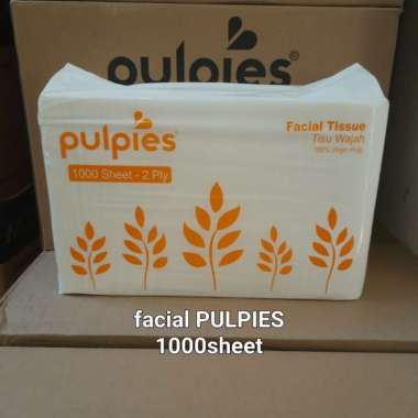tisu tissu tissue facial softpack MONTISS / PULPIES 1000 sheets 2ply MONTISS