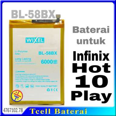 Baterai Wixel BL-58BX untuk Infinix Hot 10 Play X688B X688C BL58BX
