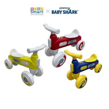 BEBE SMART Balance Bike Baby Shark / Sepeda Anak / Mainan Sepeda / Ride On ( type A) Yellow