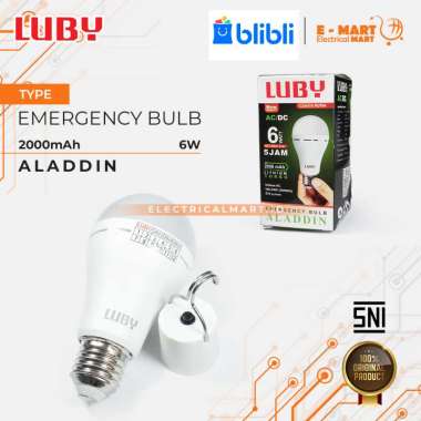 PROMO LUBY ALADDIN LED Bulb Emergency AC DC Aladdin Genius 20W