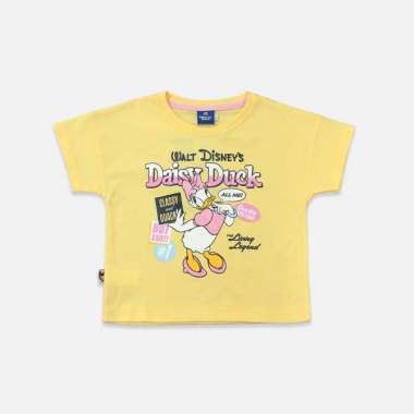Rodeo Junior Tshirt/ Kaos Anak Perempuan Yellow/ Daisy/ 90th Donald Duck 6 tahun