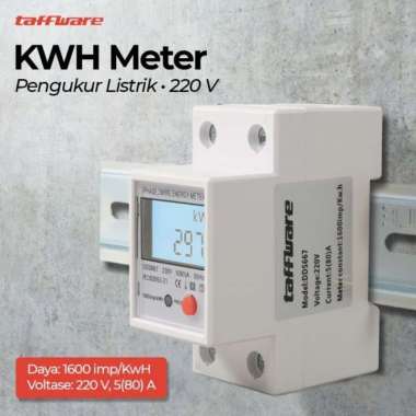 Taffware kWh Pengukur Listrik Power Voltmeter 220V