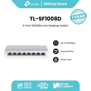 Tp-link TL-SF1008D 8-Port 10/100Mbps Desktop Switch - TL-SF1008D