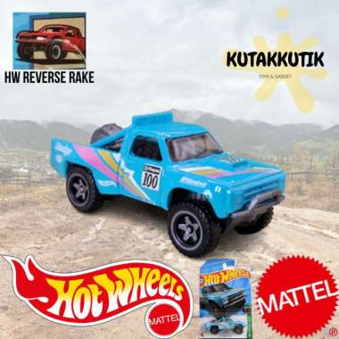 Hot Wheels Mobil Pickup Truck 87 Dodge D100 Biru No 100 Mopar Lot H 2024 HW Reverse Rake