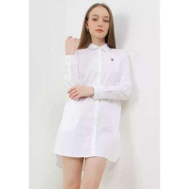 Giordano Women's Oxford Dress 0546301701 White L