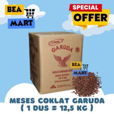 Meses Garuda 1 Dus 12,5kg | Mesis Meises Lagie Merah Coklat Butir 1 Karton 12,5 kg | Instant