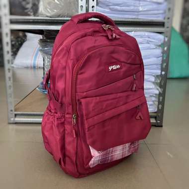 Tas Sekolah Anak Perempuan Imrt Alto Silver Girl untuk SD SMP SMA Polos kotak magenta