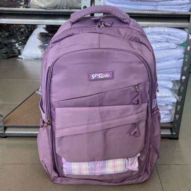 Tas Sekolah Anak Perempuan Imrt Alto Silver Girl untuk SD SMP SMA Polos kotak ungu