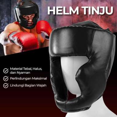 KANXEX Helm Tinju Sanda Pelindung Kepala Adult WSD-2005 Samsak Tinju Knukcle Besi Silat Knekel Kenak