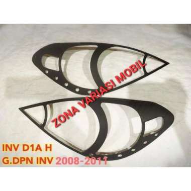 Garnish Cover Lampu Depan Belakang INNOVA new 2008 2009 2010 Hitam Dop - Depan Belakang Depan
