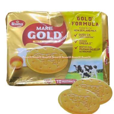 Roma Marie Gold 220gr Biskuit Roma Susu Biscuit Marie Regal Bulat Mari Kualitas Golden New Zealand M