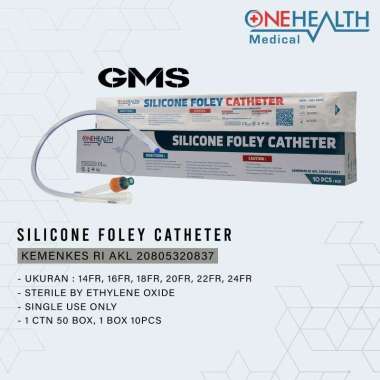 Foley Catheter Silicone 2 Way Onehealth / Silicone Foley Catheter -FR 16