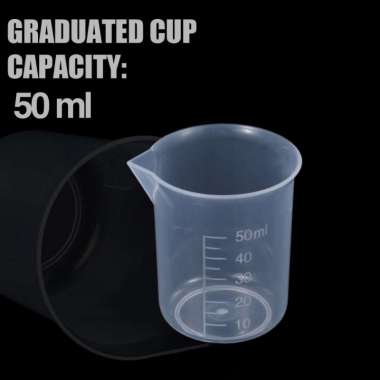 BURSON Gelas Ukur Plastik Dapur Laboratorium Measuring Cup 50ml