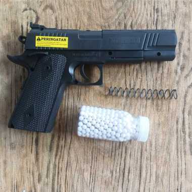 Mainan Biji Plastik Original Dcobra Hicapa P377 SNI Toys Best Quality Black+BB+Per Up