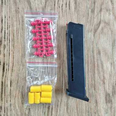 Mainan Dart Blaster G18C Classic Bahan Full Plastik ABS Auto Otomatis Dart Shell Mag