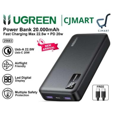 UGREEN PowerBank 10000mAh Mini Fast Charging PD 30w iPhone 15 Pro Max 20.000Mah 20W