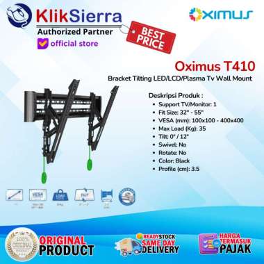 BRACKET TV Tilt LED LCD Monitor 32"-55" OXIMUS T410 Wall Mount
