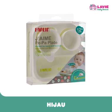 Farlin PE-PA Plate 12m+/ Tempat Makan Bayi Hijau