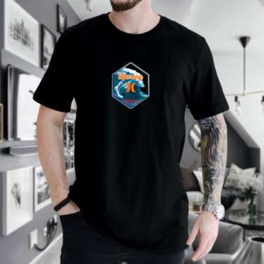 Kaos Oblong Dewasa | Pakaian Pria | Kaos Distro | Kaos grosir | Kaos lengan pendek M Hitam