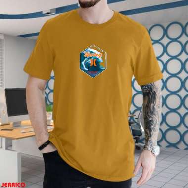 Kaos Oblong Dewasa | Pakaian Pria | Kaos Distro | Kaos grosir | Kaos lengan pendek L Kuning Mustad