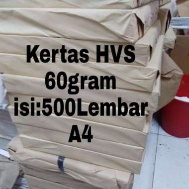 1rim Kertas HVS 60gram A4 (500Lembar)