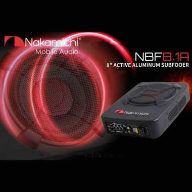 Nakamichi Active Subwoofer Kolong Car Under Seat Tri-Port 8 Inch 1500W