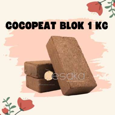 Cocopeat Blok 1kg Media Tanam Tanah Ajaib Mengembang hingga 1 galon