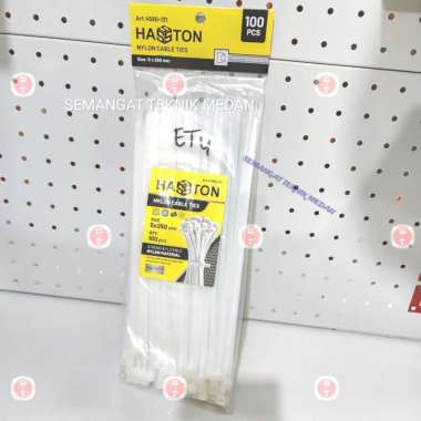 KABEL TIE NYLON NILON CABEL TIES IKAT KABEL 5mm 25cm HASSTON 4580-131