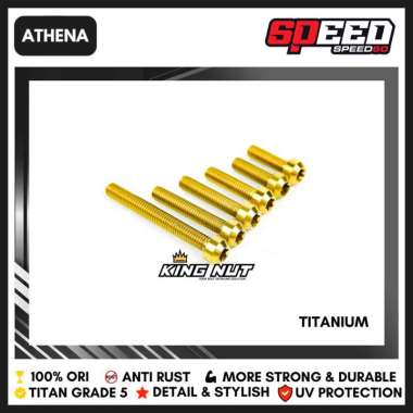 Baut M 6 x 120 Drat 10 x 120 Baut Titanium Grade 5 Probolt Thailand King Nut Athena