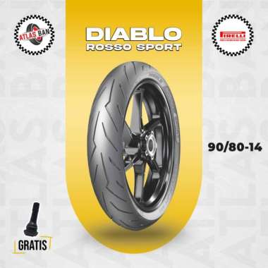 Ban Tubles Motor Matic PIRELLI DIABLO ROSSO SPORT 90/80 Ring 14