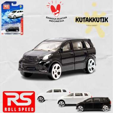 Mainan Mobil MPV Indonesia Diecast RS Roll Speed 1:64 Mobil Toyota Avanza Daihatsu Xenia Made In Ind