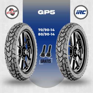 Paket Ban Tubles Motor Matic IRC GP5 70/90 - GP5 80/90 Ring 14