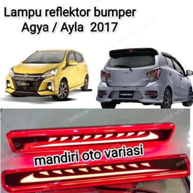 Lampu LED bumper belakang Agya Ayla 2017 lampu reflektor bumper Terbaik