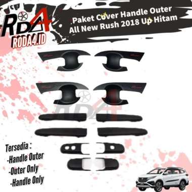 Pegangan Pintu Rush Cover Handle Outer Mobil All New 2018 Paket Hitam OUTER ONLY