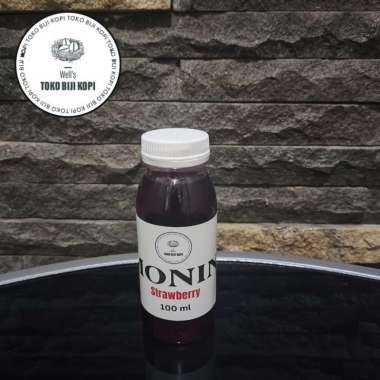 Monin Syrup / Sirup Monin Flavoured Minuman Repack - 100 ml Strawberry