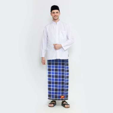 Sarung ATLAS Premium 550 Kombinasi Biru