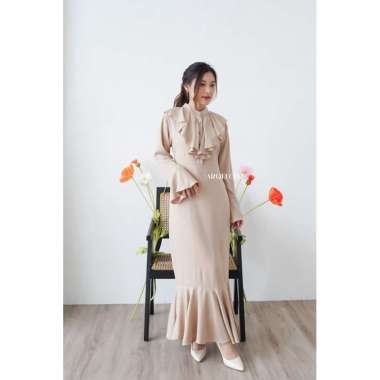 Arqelclo - Yesol 예솔 Dress KOREA DREAMY DRESS L Nude Cream