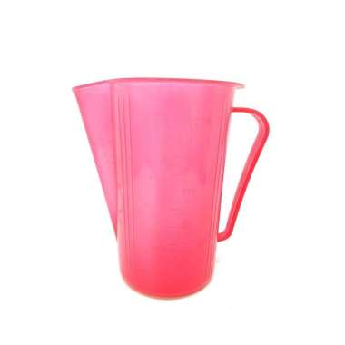 Gelas Ukur/Gelas Takar 1000ml Warna Warni -Cup Plastik-Measure-Takaran-Sendok Takar-Plastic-Merah Me
