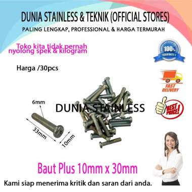 Baut Plus 10mm x 30mm