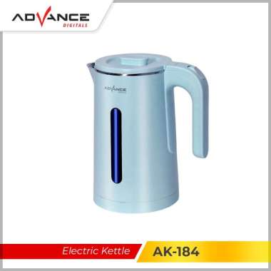 Advance Ak-184 Teko Listrik 1.8 Liter Stainless Steel Garansi 1 Tahun Blue