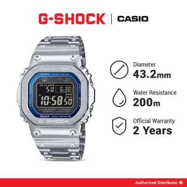 Casio G-Shock GMW-B5000D-2DR Jam Tangan Pria Digital Blue Dial Stainless