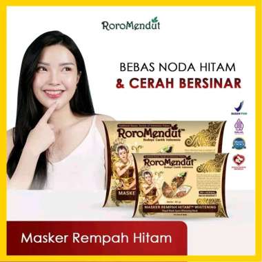 Roro Mendut Masker Rempah Hitam Whitening Mask 40g