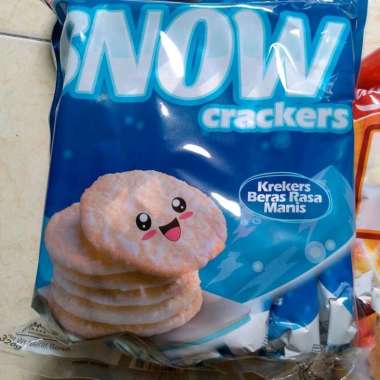 Naraya Richy Snow Crackers dan Richy Rice / Krakers Beras Rasa Manis / Asin rice Crackers Snacks Man