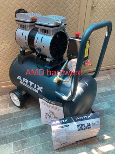 Compressor Kompresor Oilless Silent Tanpa Oli 1HP 24L Artix OA1024